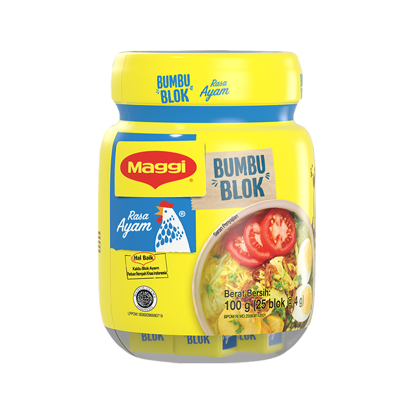MAGGI CHICKEN CUBE JAR 4G