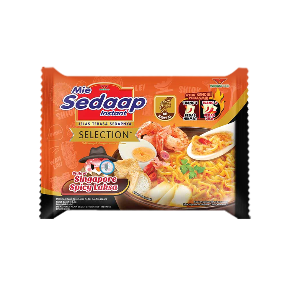 MIE SEDAAP SINGAPORE SPICY LAKSA 83G