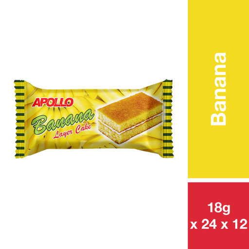 [18806] APOLLO LAYER CAKE BANANA 18G