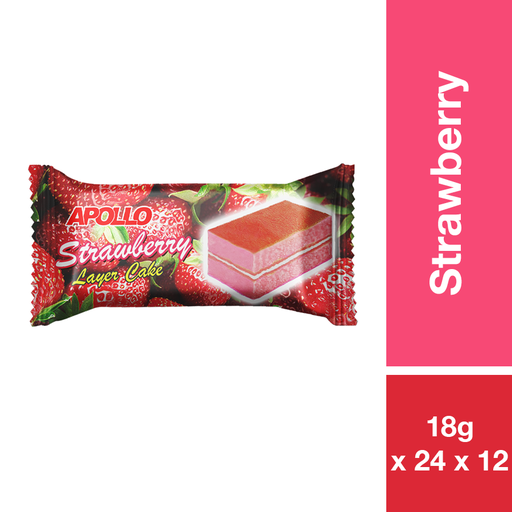 [18807] APOLLO LAYER CAKE STRAWBERRY 18G