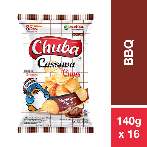 [19201] CHUBA CASSAVA CHIPS BBQ 140G
