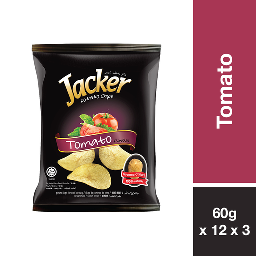 [11004] JACKER POTATO CHIPS TOMATO 60G