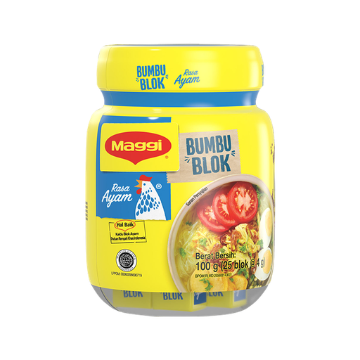 [10104] MAGGI CHICKEN CUBE JAR 4G