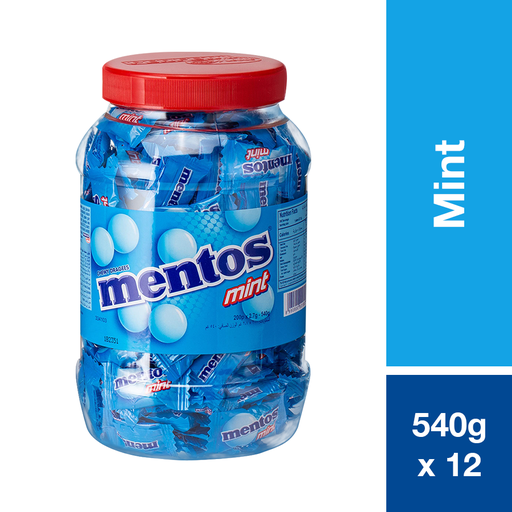[31401] MENTOS CANDY MINT JAR 540G