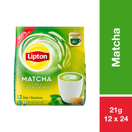 [60602] LIPTON MILK TEA 3IN1 MATCHA 21G